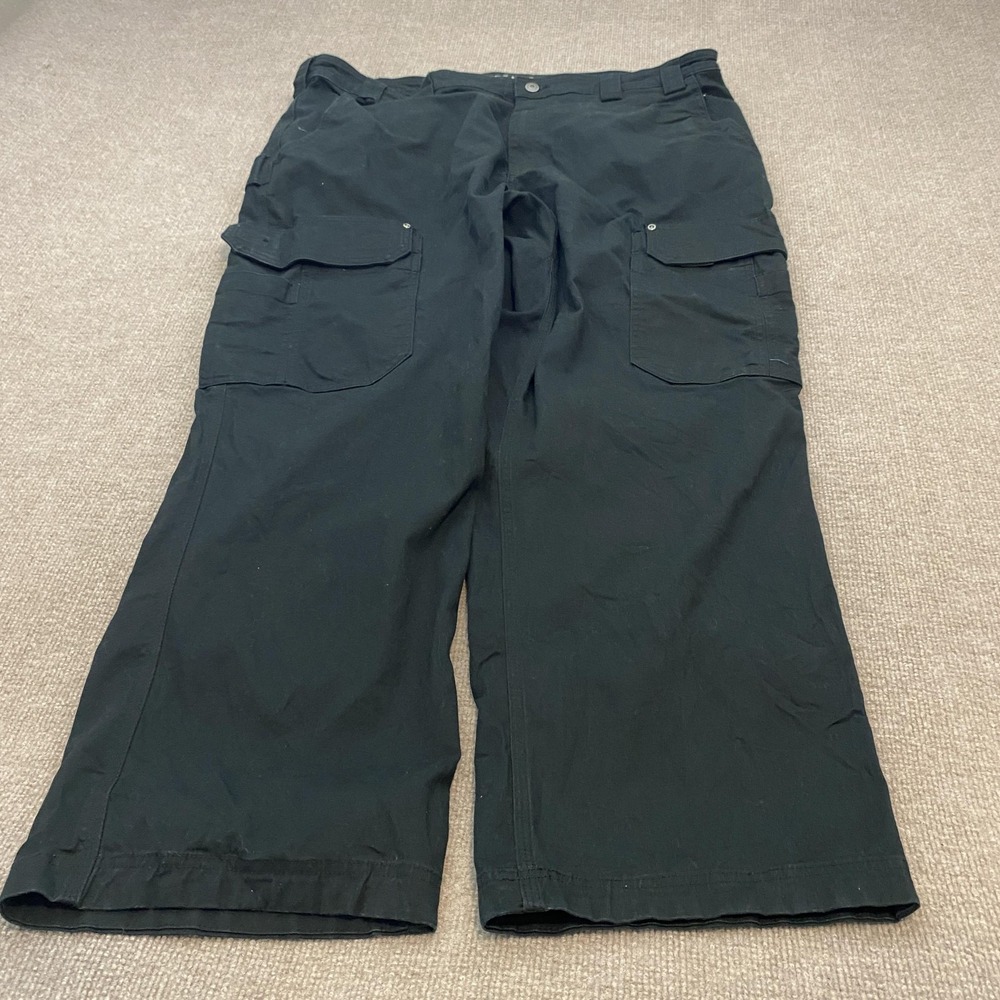 Duluth Trading Co Flex Fire Hose Pants Mens 44x32 Black Cargo Workwear Pockets